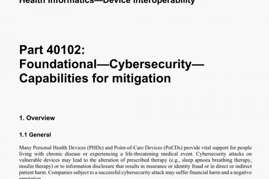 IEEE Std 11073-40102 pdf free download