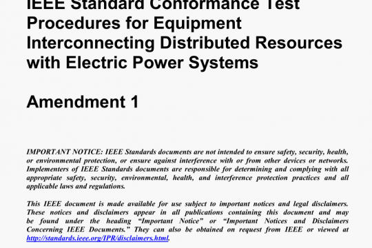IEEE Std 1547.1a  pdf free download