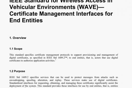 IEEE Std 1609.2.1 pdf free download