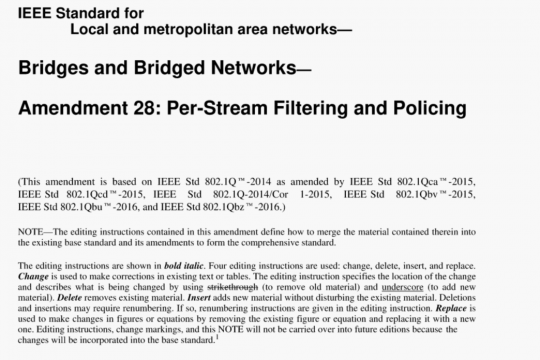 IEEE Std 802.1 Qci pdf free download