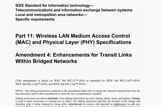 IEEE Std 802.11ak pdf free download