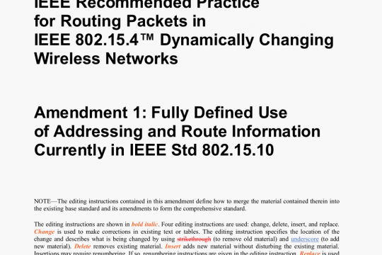 IEEE Std 802.15.10a pdf free download