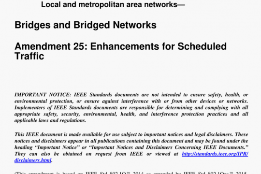 IEEE Std 802.1Qbv pdf free download