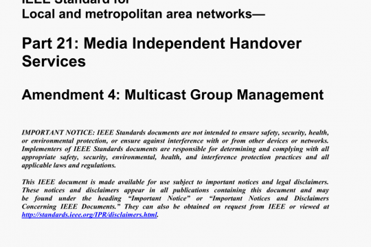 IEEE Std 802.21d pdf free download