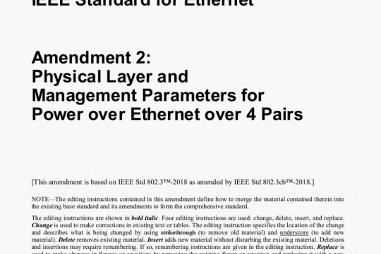 IEEE Std 802.3bt pdf free download