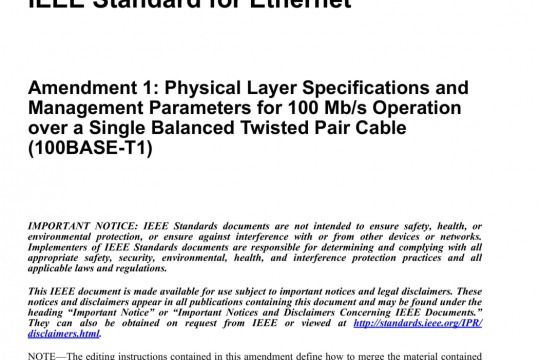 IEEE Std 802.3bw pdf free download
