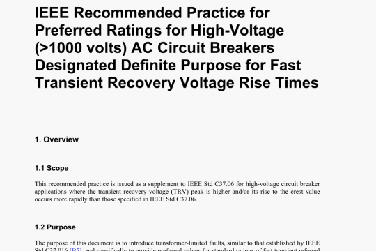 IEEE Std C37.06.1 pdf free download