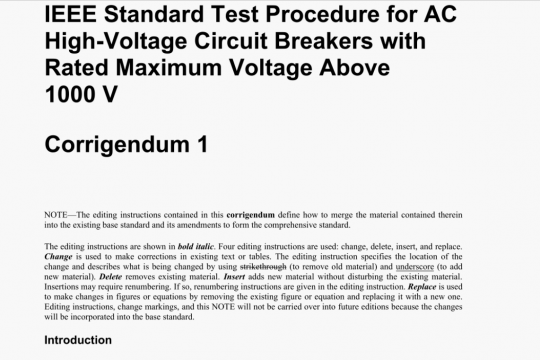 IEEE Std C37.09 pdf free download