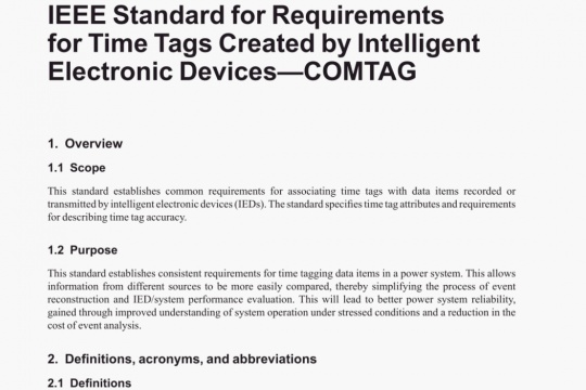 IEEE Std C37.237 pdf free download