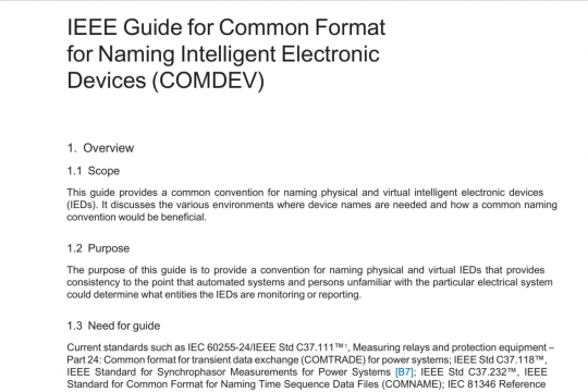 IEEE Std C37.248 pdf free download