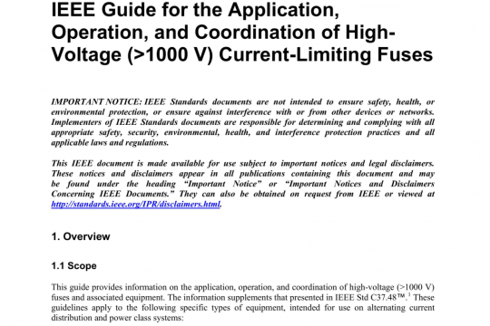 IEEE Std C37.48.1 pdf free download