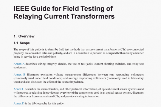 IEEE Std C57.13.1 pdf free download